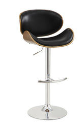 Coaster Harris Adjustable Bar Stool Black and Chrome Model 130504
